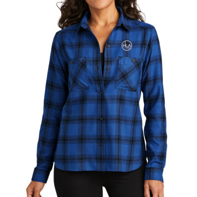 HLA - Women's Plaid Flannel Shirt Thumbnail