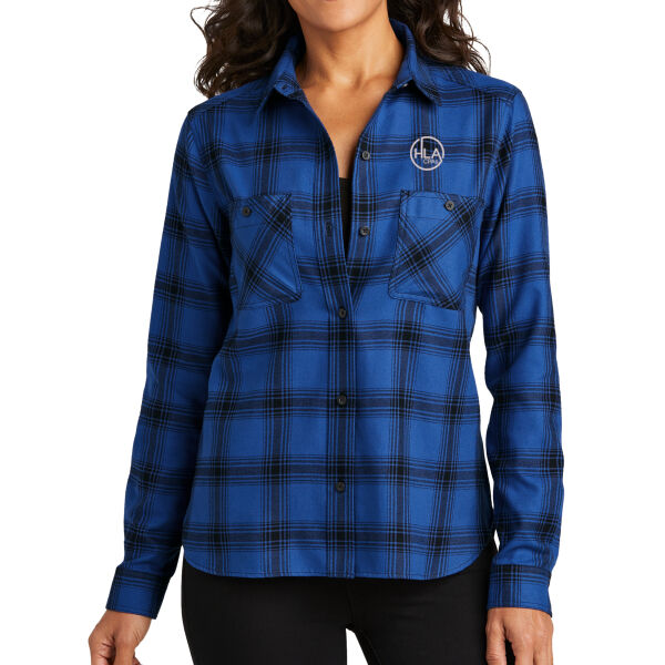 HLA - Women's Plaid Flannel Shirt Thumbnail